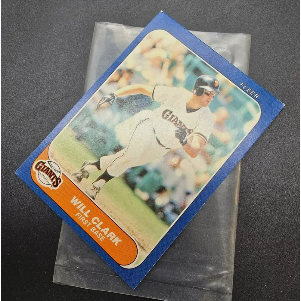 Will Clark Fleer U-25 Baseball Card 1986 Giants First Base Rookie CM2222